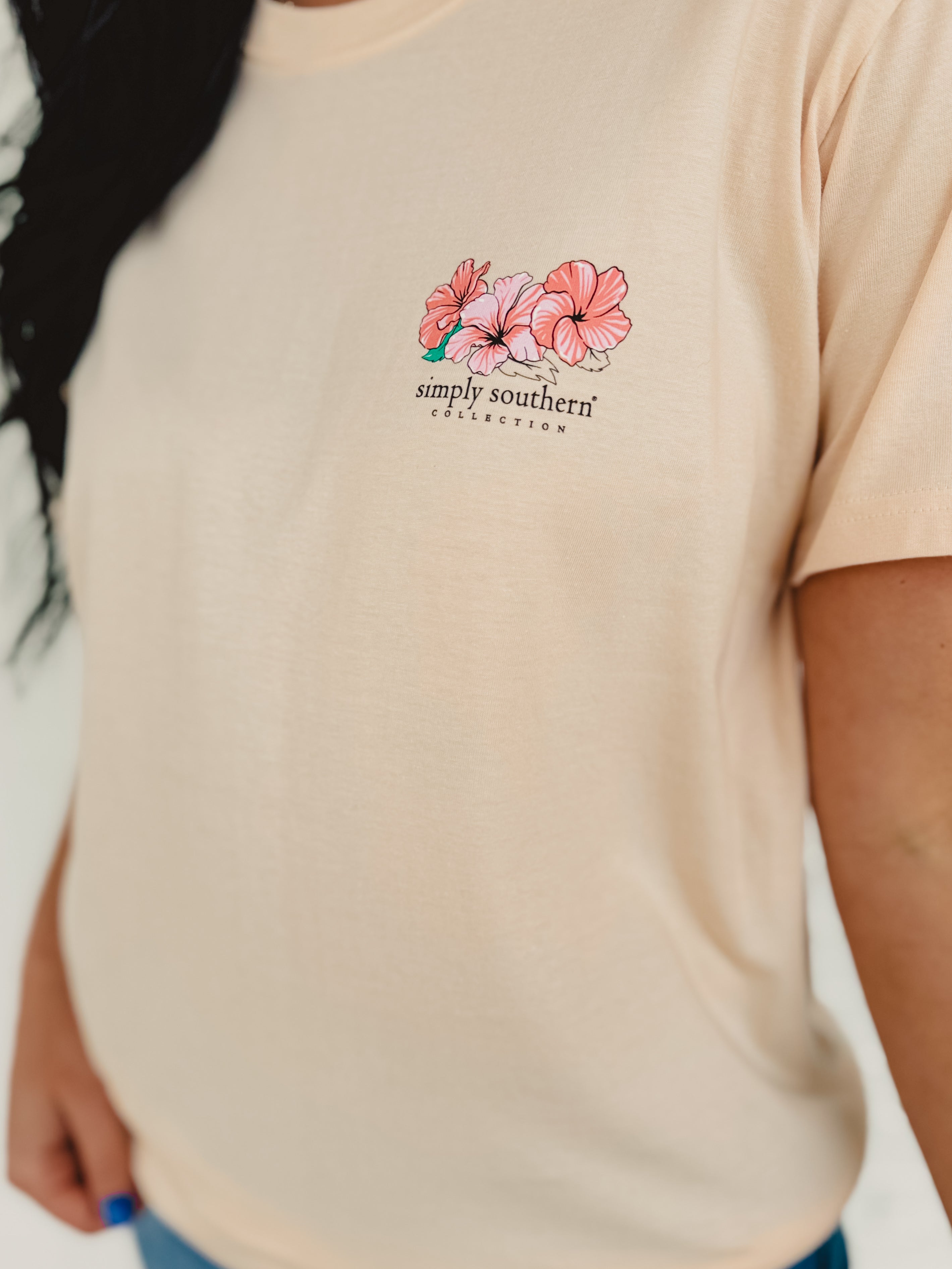 Simply Southern Simply Dogs Graphic Tee - Pale Yellow - Lace and Grace Boutique