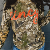 Cincy Long Sleeve Camo Tee - Lace and Grace Boutique