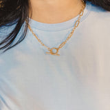 Toggle Paper Clip Necklace - Lace and Grace Boutique