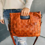 Bedstu Orchid Purse - Cognac Dip Dye