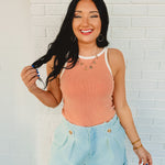 Pleated Light Denim Shorts - Lace and Grace Boutique