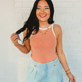 Pleated Light Denim Shorts - Lace and Grace Boutique