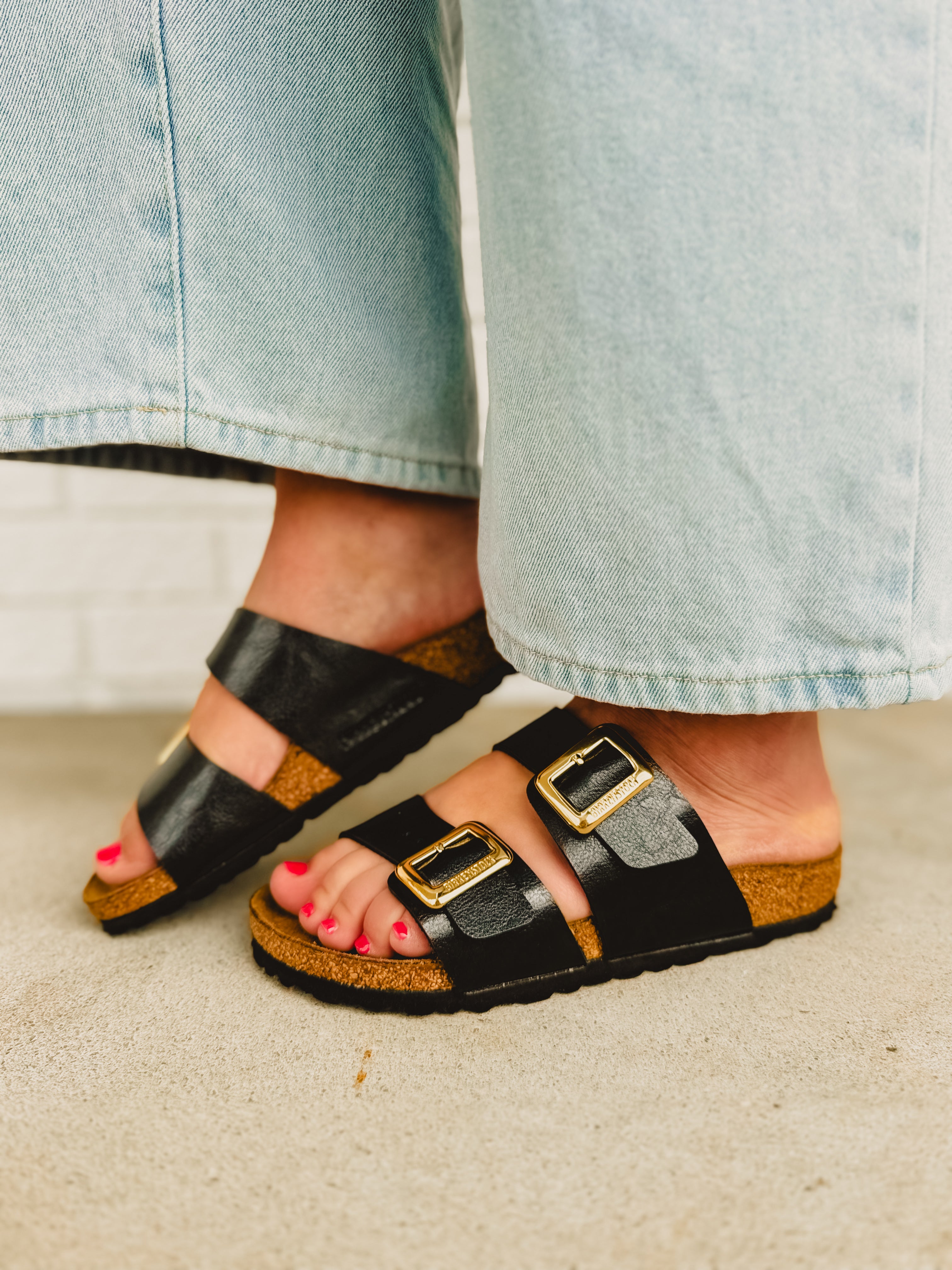Birkenstock Sydney Luxe Buckle Sandal - Graceful Licorice - Lace and Grace Boutique