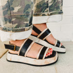 Bedstu Vice Platform Sandal - Black Rustic Nectar Lux - Lace and Grace Boutique