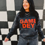 Game Dey Camo Sweatshirt - Black - Lace and Grace Boutique