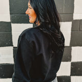 Bengals Puff Blacked Out Crewneck Sweatshirt - Lace and Grace Boutique