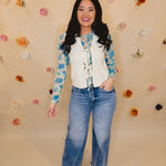 Annie Comfort Stretch High Rise Wide Leg Jeans - Lt Denim - Lace and Grace Boutique