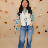Annie Comfort Stretch High Rise Wide Leg Jeans - Lt Denim - Lace and Grace Boutique