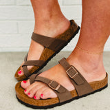 Birkenstock Mayari Birkibuc Sandal - Mocha - Lace and Grace Boutique