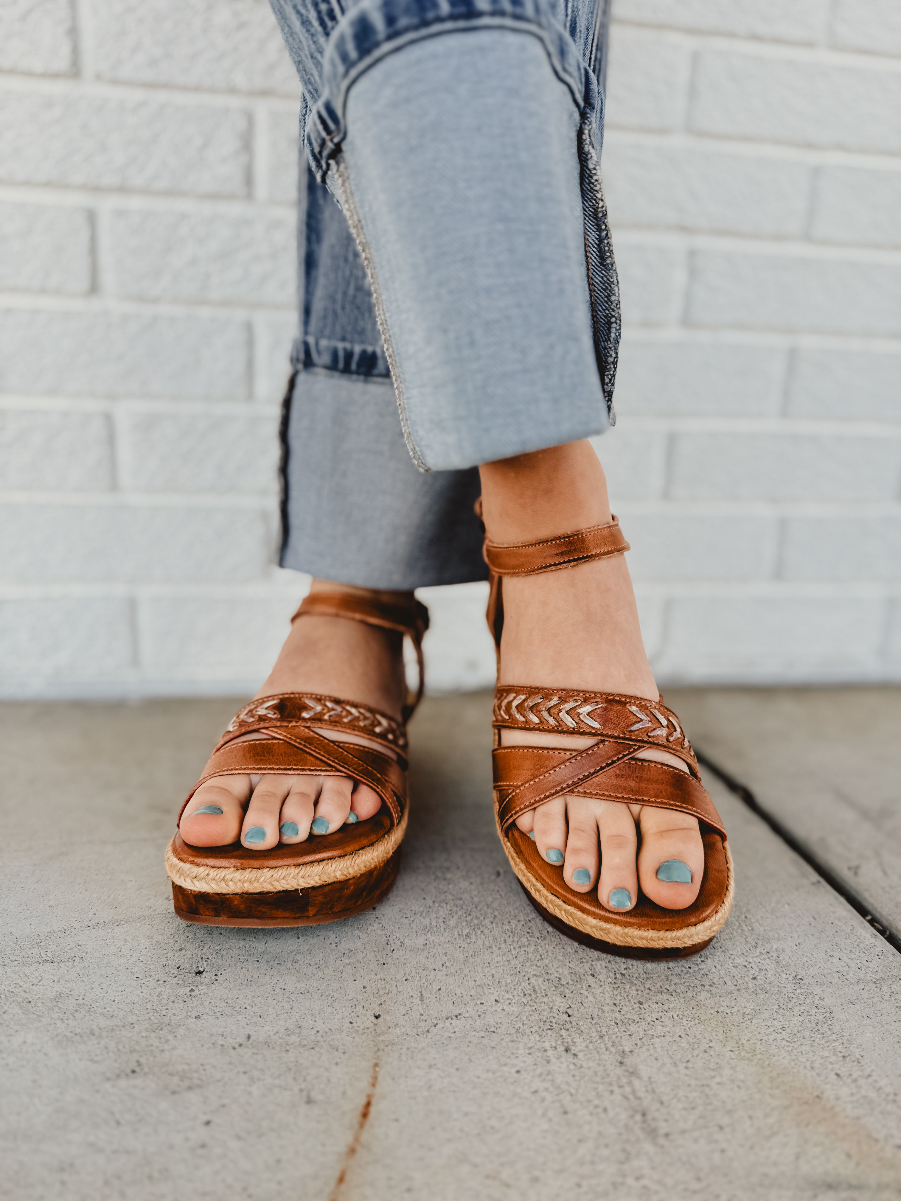 Bedstu Necessary Flatform Sandal - Tan Rustic Nectar Lux - Lace and Grace Boutique