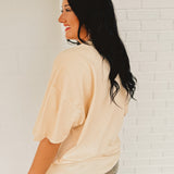 Kentucky Southern Split Oversized Band Tee - Oatmeal - Lace and Grace Boutique