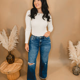 Millie High Rise Wide Leg Flying Monkey Jean - Medium Wash - Lace and Grace Boutique