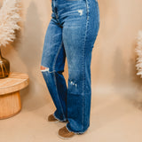 Millie High Rise Wide Leg Flying Monkey Jean - Medium Wash - Lace and Grace Boutique
