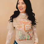 Western Motel Graphic Tee - Sand - Lace and Grace Boutique