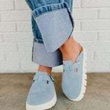 Birkenstock Women's Boston Papillio Chunky Clog - Baby Blue - Lace and Grace Boutique