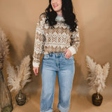 Gabby Super High Rise Cuffed Baggy Straight Jean - Light - Lace and Grace Boutique