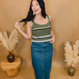 Today's the Day Denim Midi Skirt - Dark - Lace and Grace Boutique