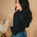 Buttery Soft Long Sleeve Tee - Black - Lace and Grace Boutique