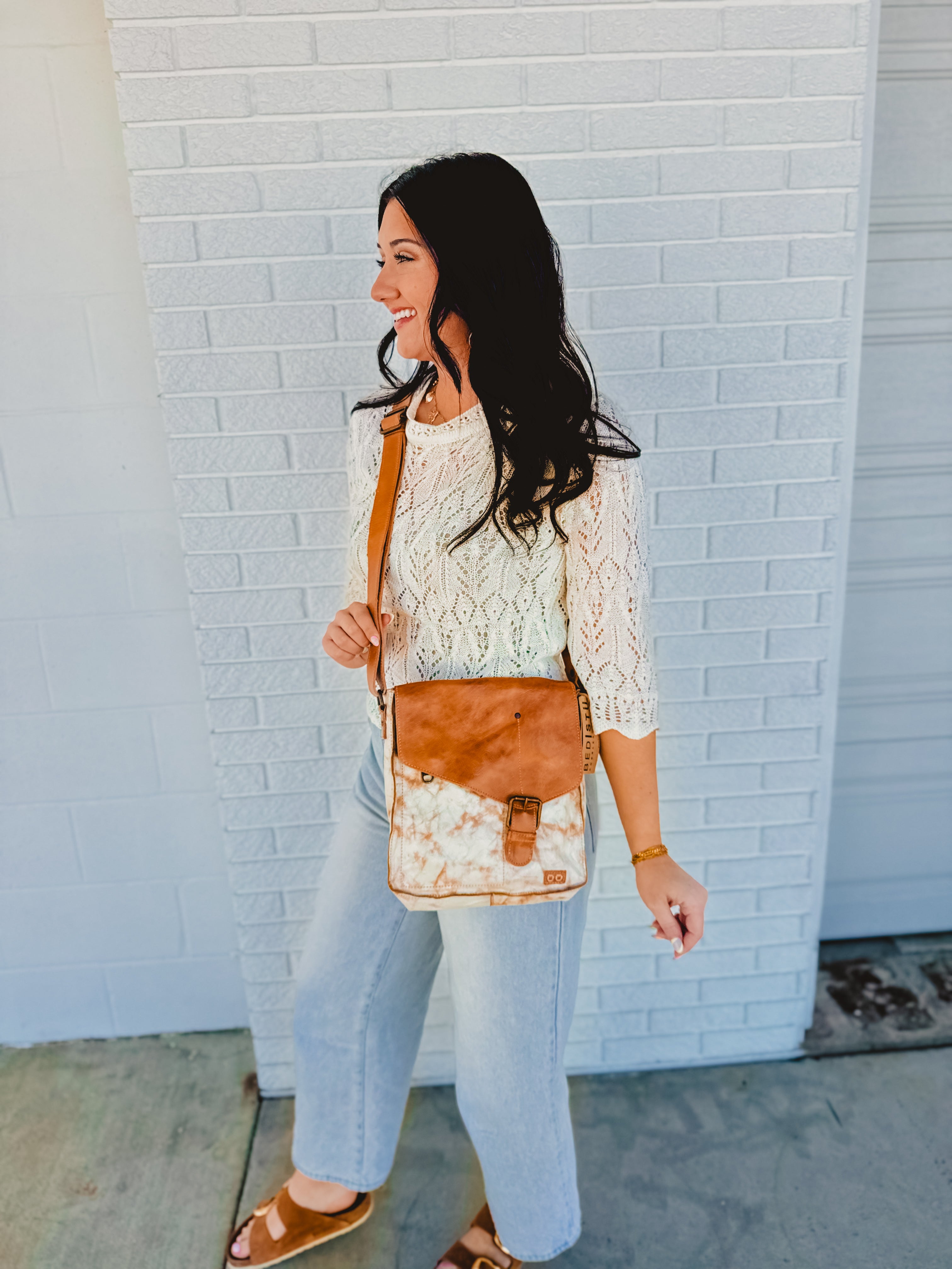 Bedstu Venice Beach Crossbody Bag - Nectar Lux Tan Rustic - Lace and Grace Boutique