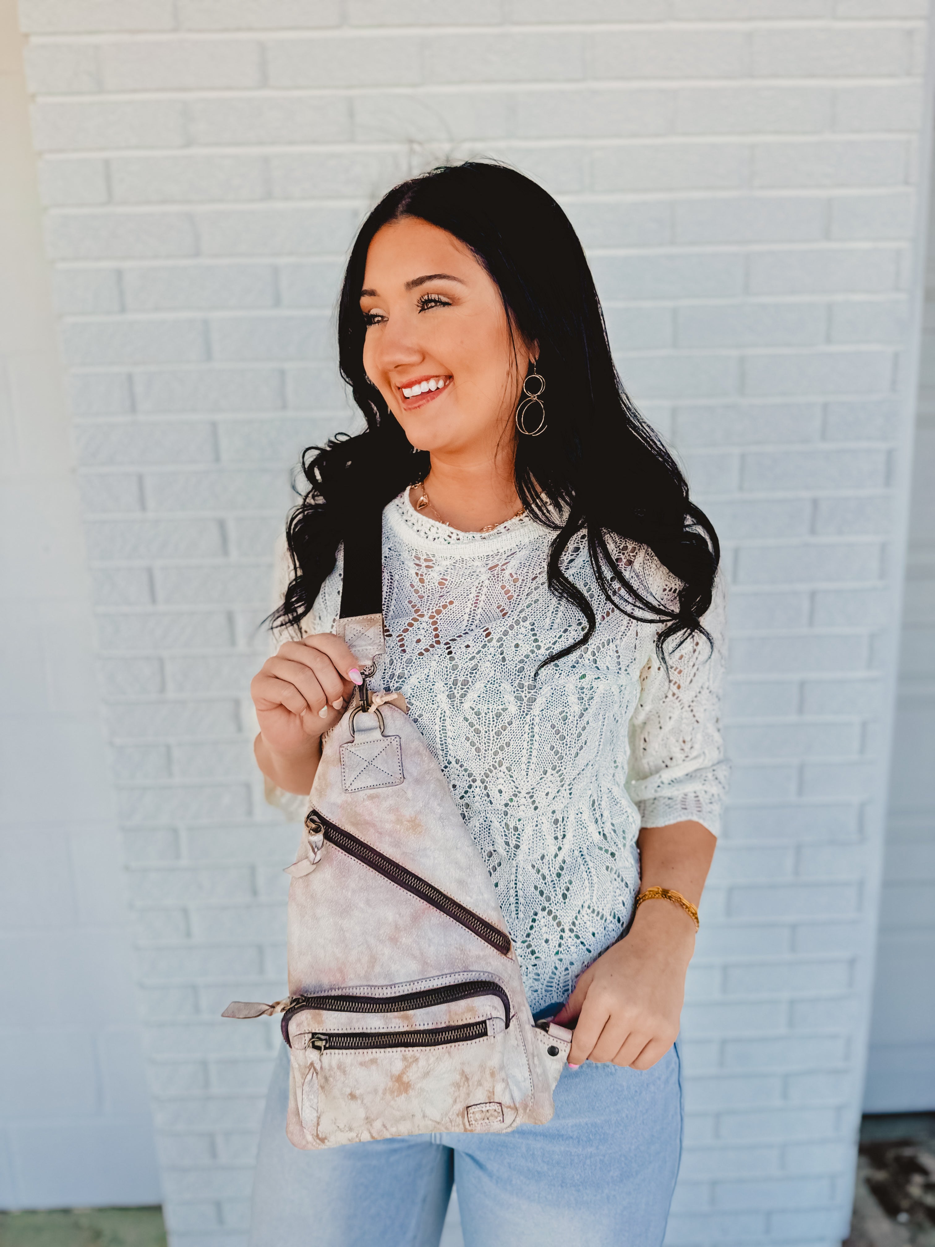 Bedstu Andie Leather Sling Backpack - Nectar Lux - Lace and Grace Boutique