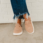 Birkenstock Boston Papillio Chunky Suede Leather - Warm Sand - Lace and Grace Boutique