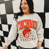 90's Vintage Cincinnati Football Crewneck - Sand