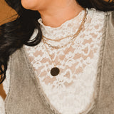 Something Gold 3 Layer Necklace - Lace and Grace Boutique