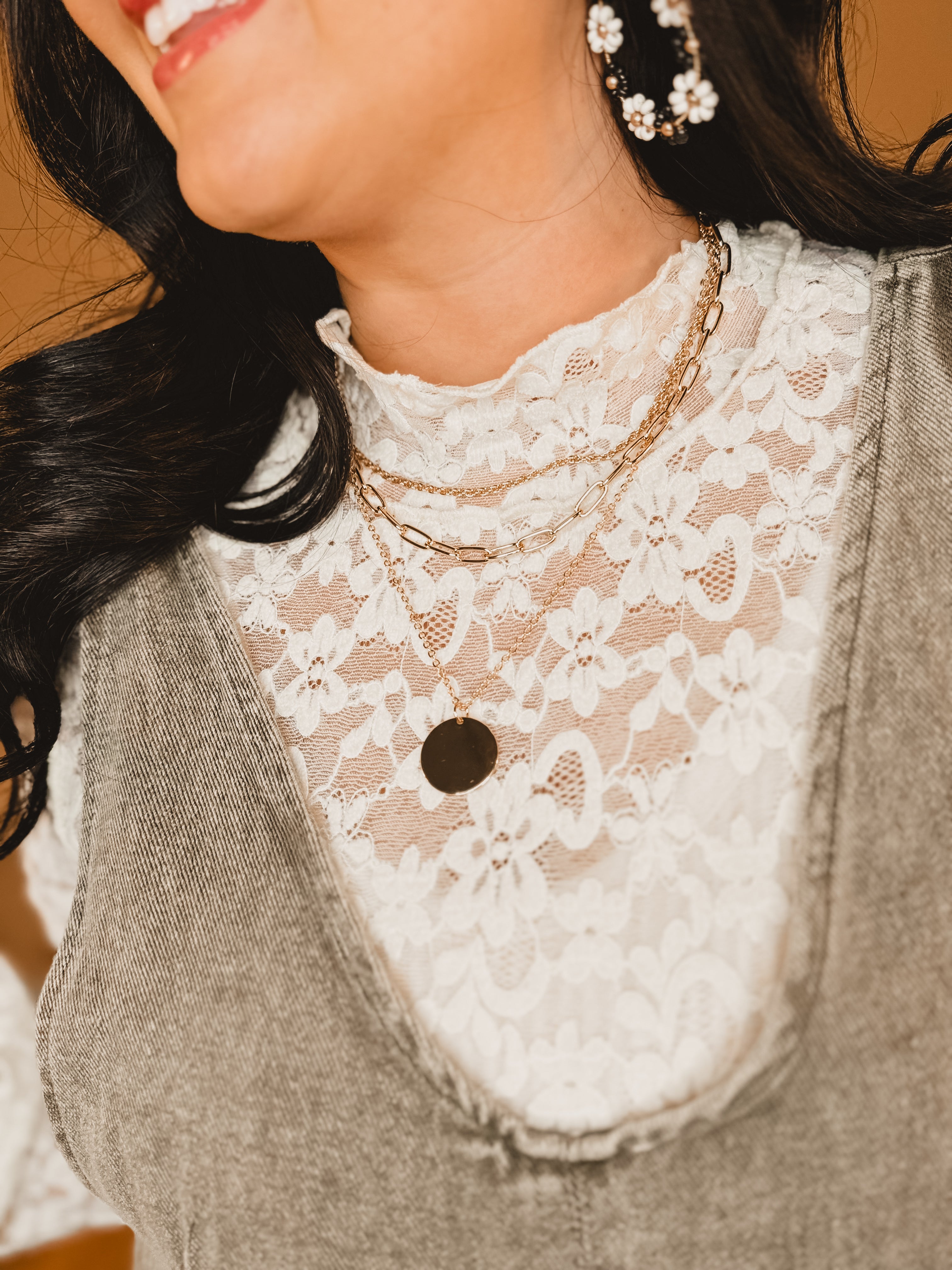 Something Gold 3 Layer Necklace - Lace and Grace Boutique