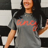 Cincy Dyed Tee - Pepper