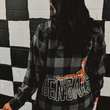 Cincinnati Flannel Top - Black/Grey