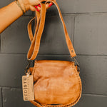 Bedstu Half Moon Crossbody - Tan Rustic - Lace and Grace Boutique
