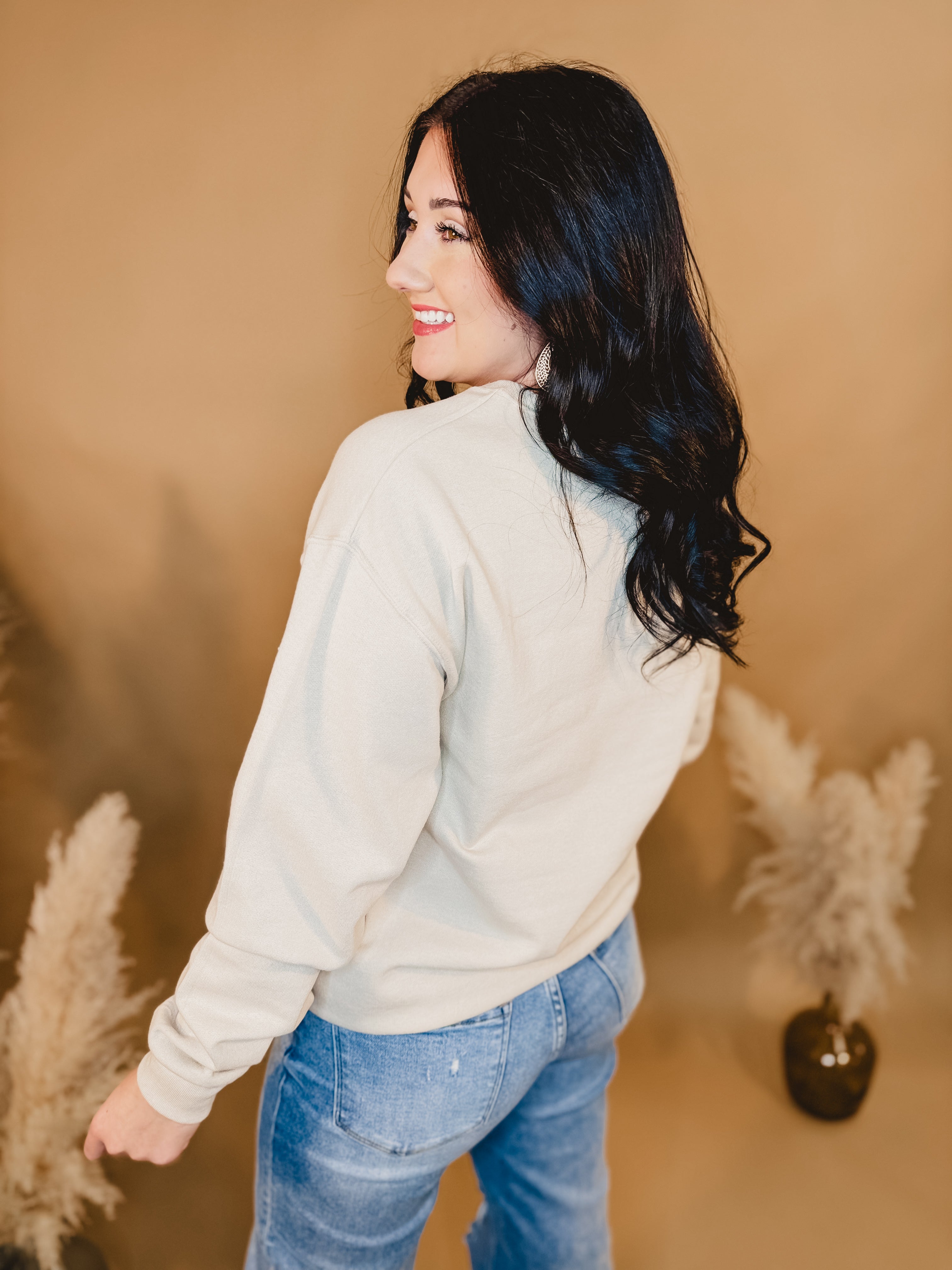 God Is Good Sweatshirt - Sandstone - Lace and Grace Boutique