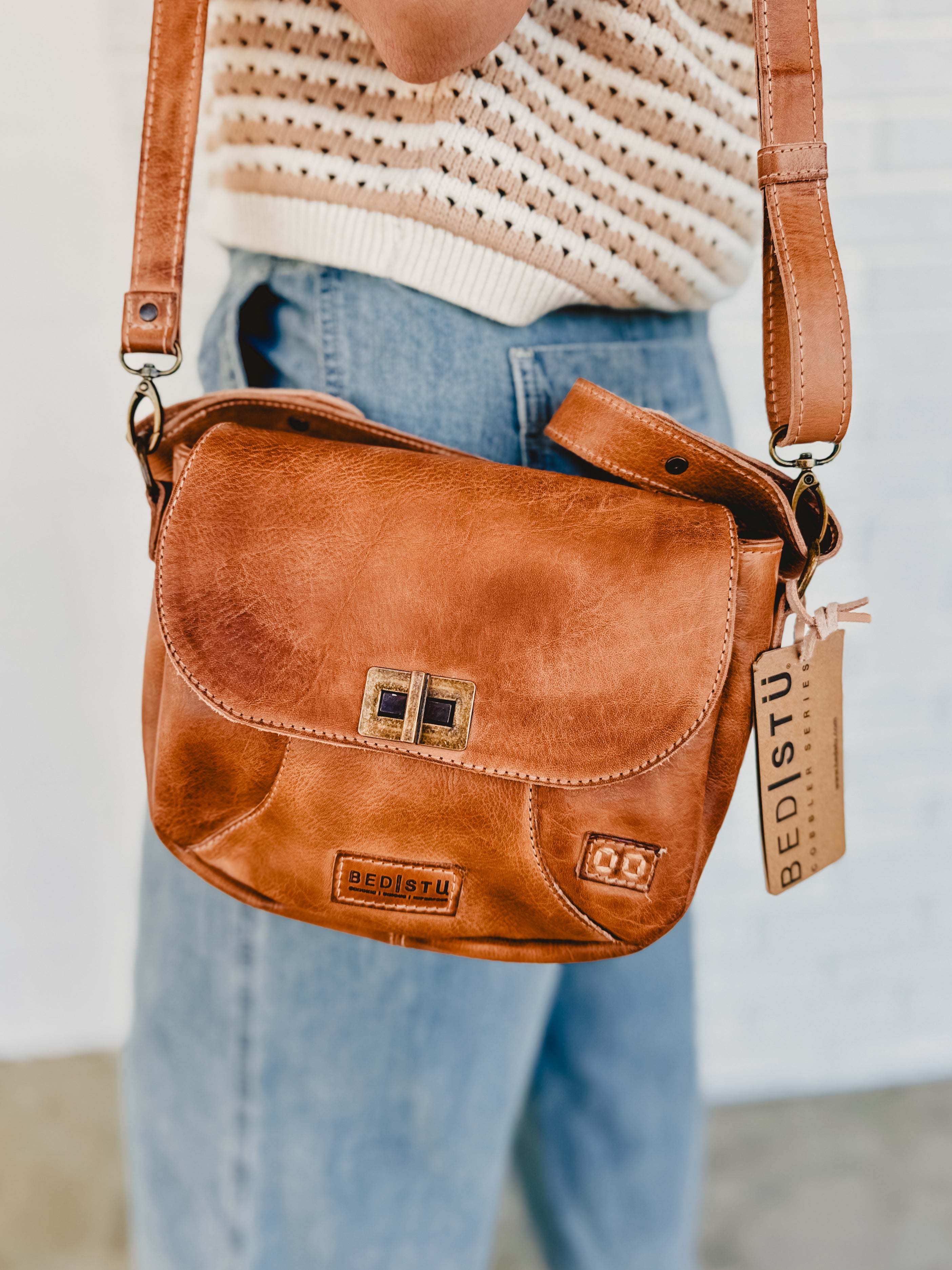 Bedstu Elect Crossbody Bag - Tan Rustic - Lace and Grace Boutique