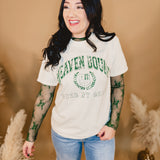 Heaven Bound Graphic Tee - Cream - Lace and Grace Boutique