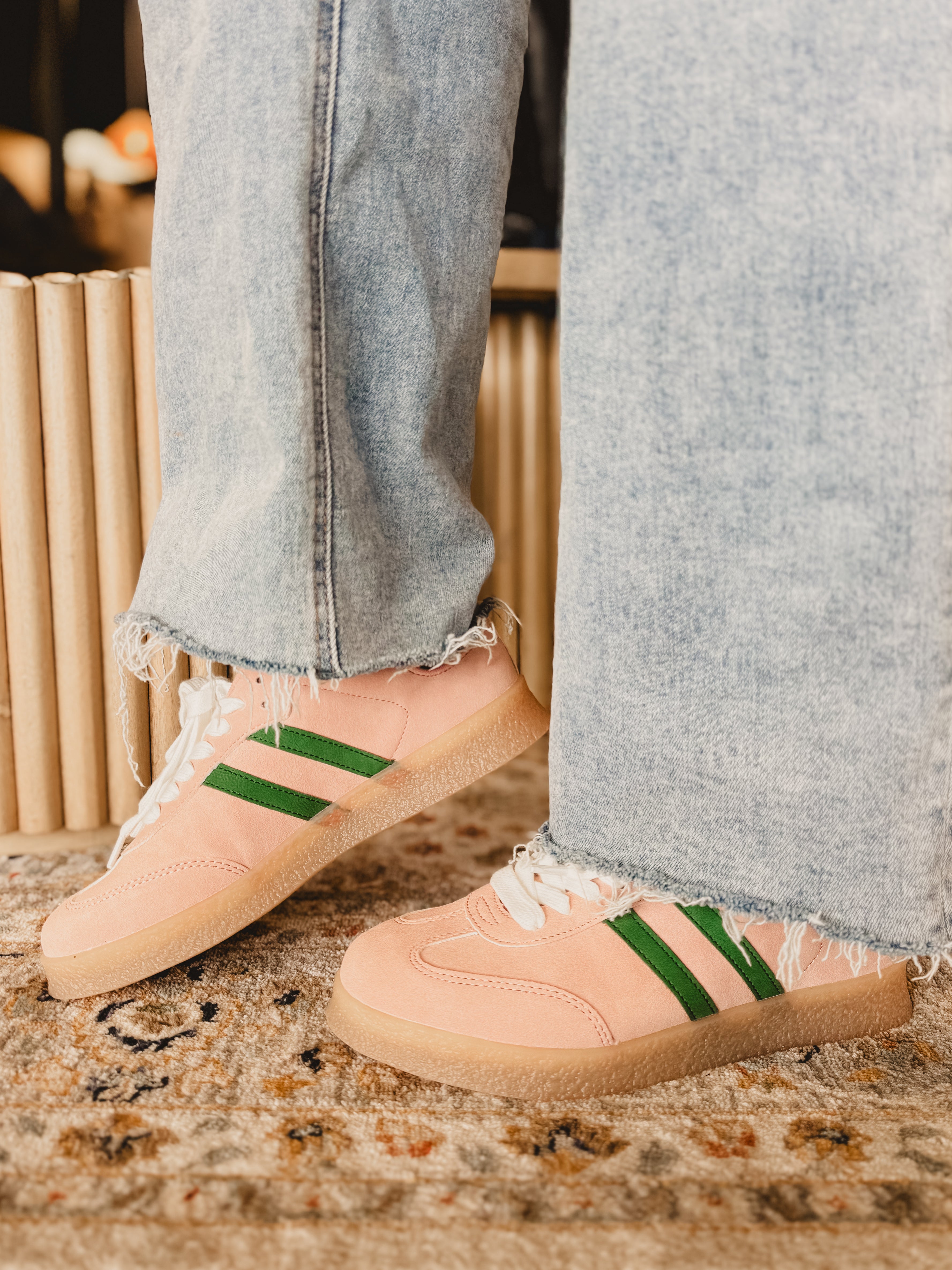 Christi Sneakers - Blush - Lace and Grace Boutique