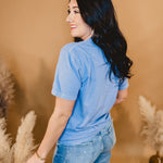 The Worship Club Graphic Tee - Blue - Lace and Grace Boutique