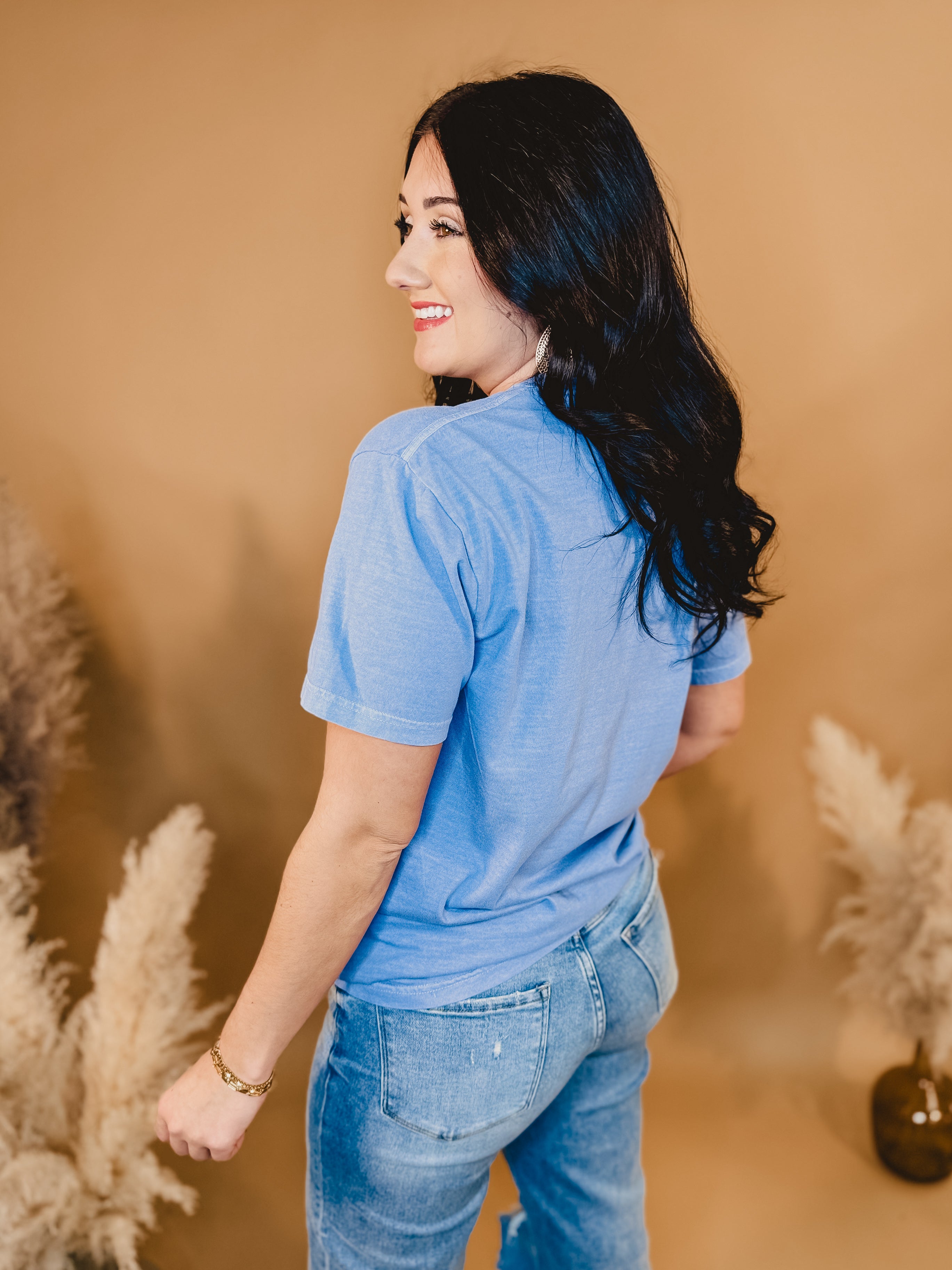 The Worship Club Graphic Tee - Blue - Lace and Grace Boutique