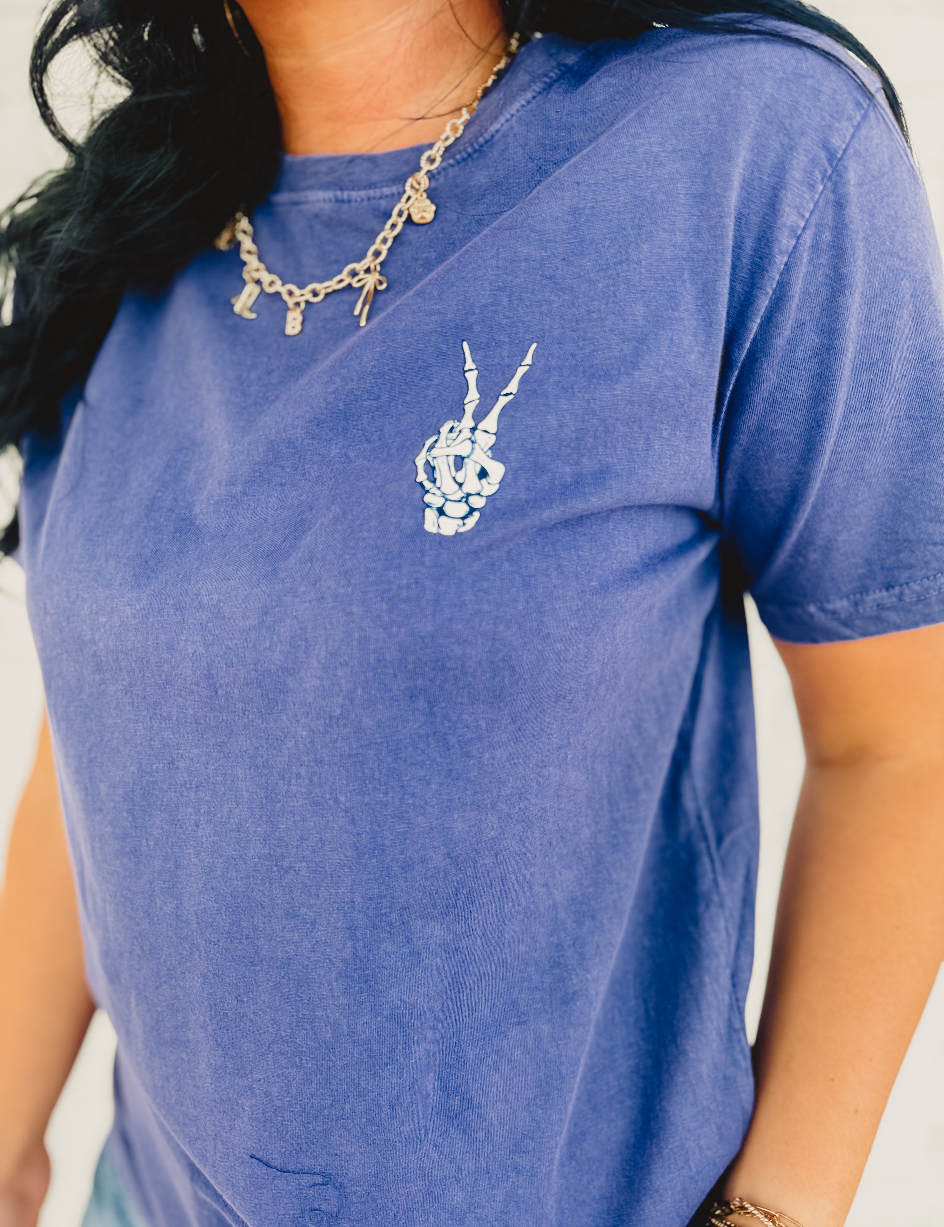 Simply Southern Good Energy Tee - Navy - Lace and Grace Boutique