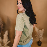 Cowboy Wild West Mineral Graphic Tee - Sage - Lace and Grace Boutique