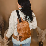 Bedstu Boss Sling Bag - Tan Rustic - Lace and Grace Boutique