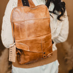 Bedstu Boss Sling Bag - Tan Rustic - Lace and Grace Boutique