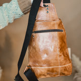 Bedstu Boss Sling Bag - Tan Rustic - Lace and Grace Boutique