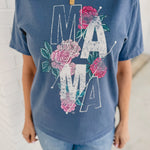 Mama Rose Tee - Slate Blue - Lace and Grace Boutique