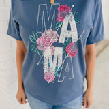 Mama Rose Tee - Slate Blue - Lace and Grace Boutique