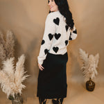 Crinkled Textured Maxi Skirt - Black - Lace and Grace Boutique