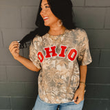 Ohio Camo Graphic Tee - Lace and Grace Boutique