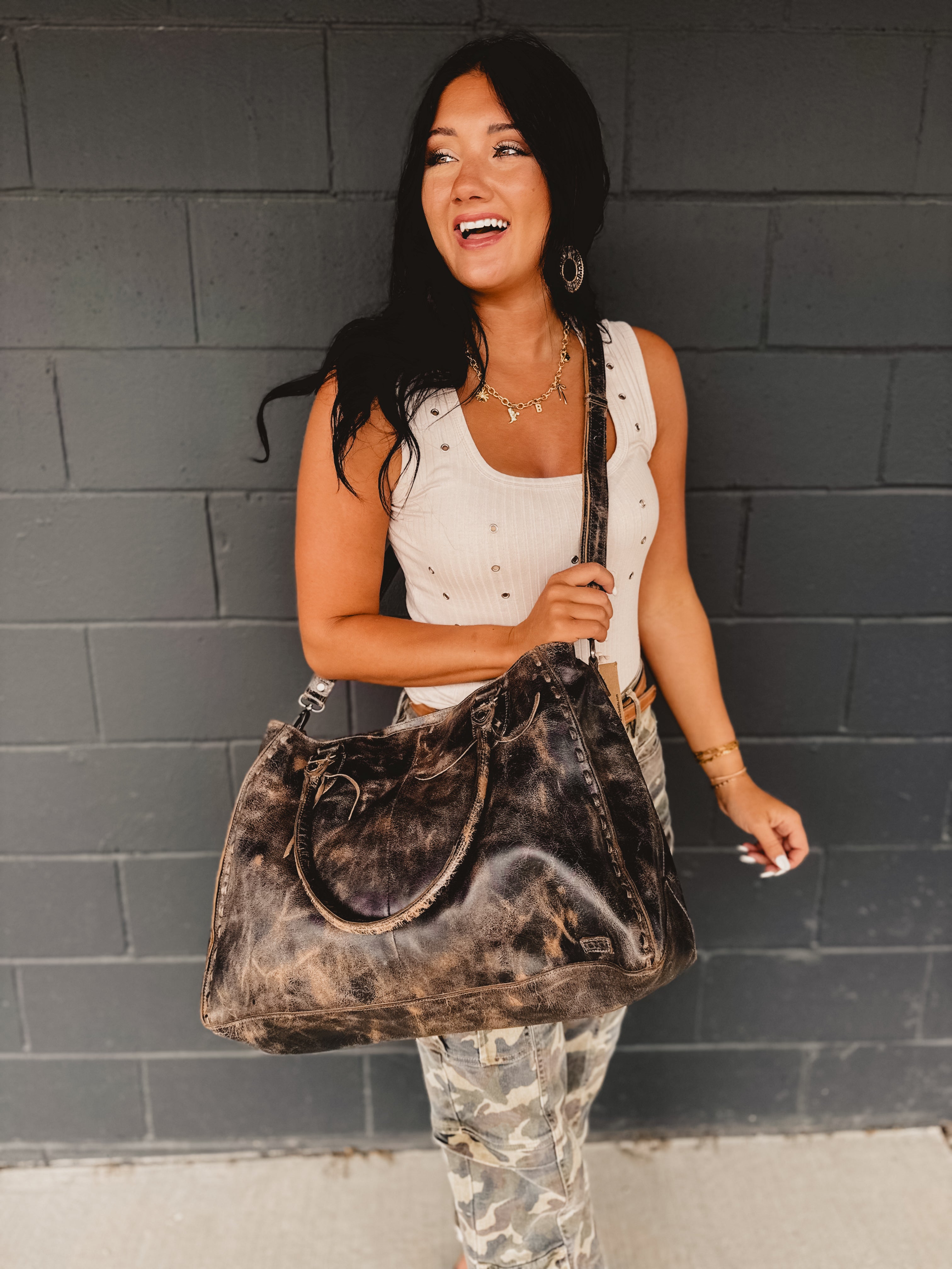 Bedstu Rockaway Bag - Black Lux - Lace and Grace Boutique