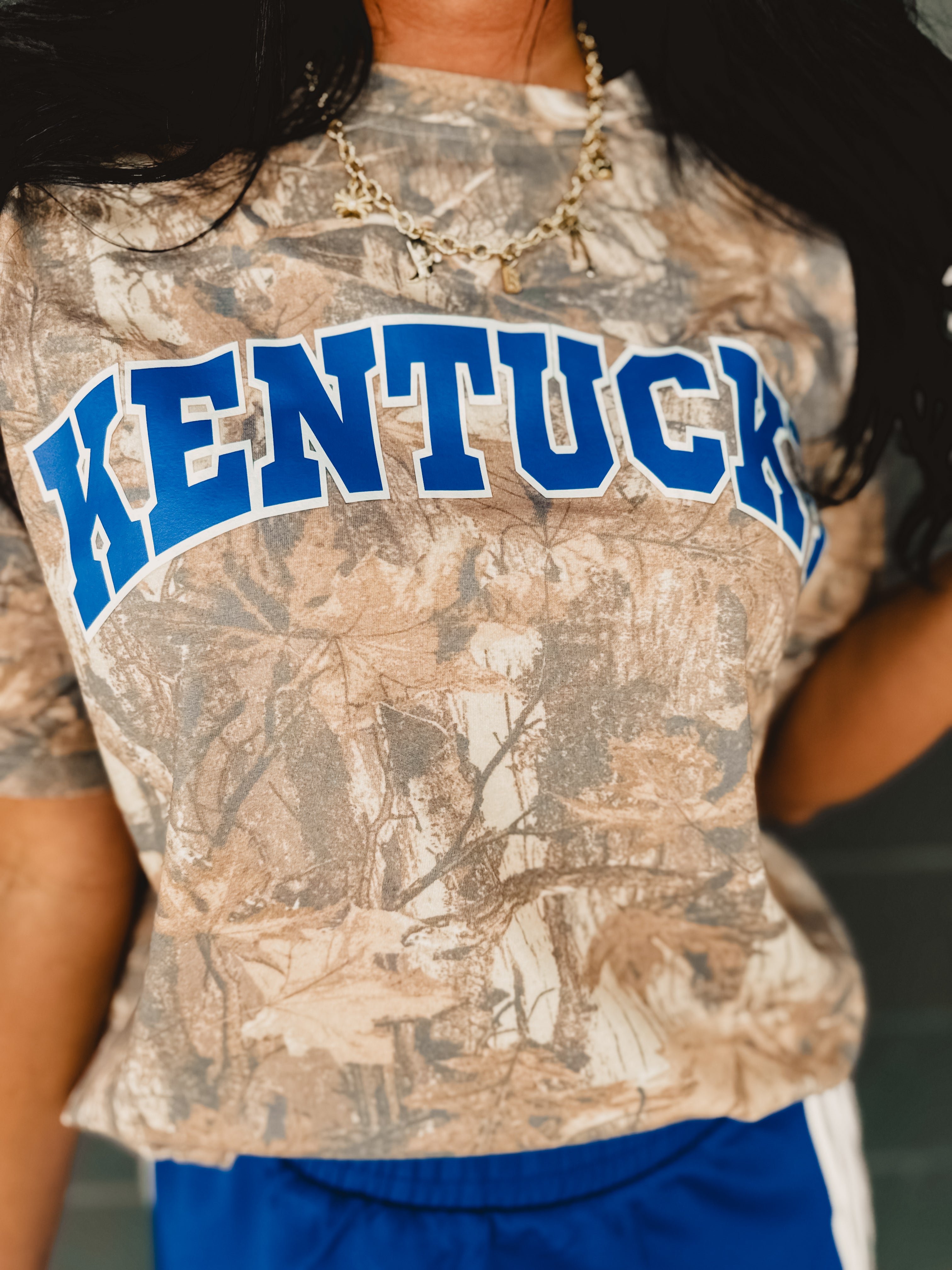 Kentucky Camo Graphic Tee - Lace and Grace Boutique