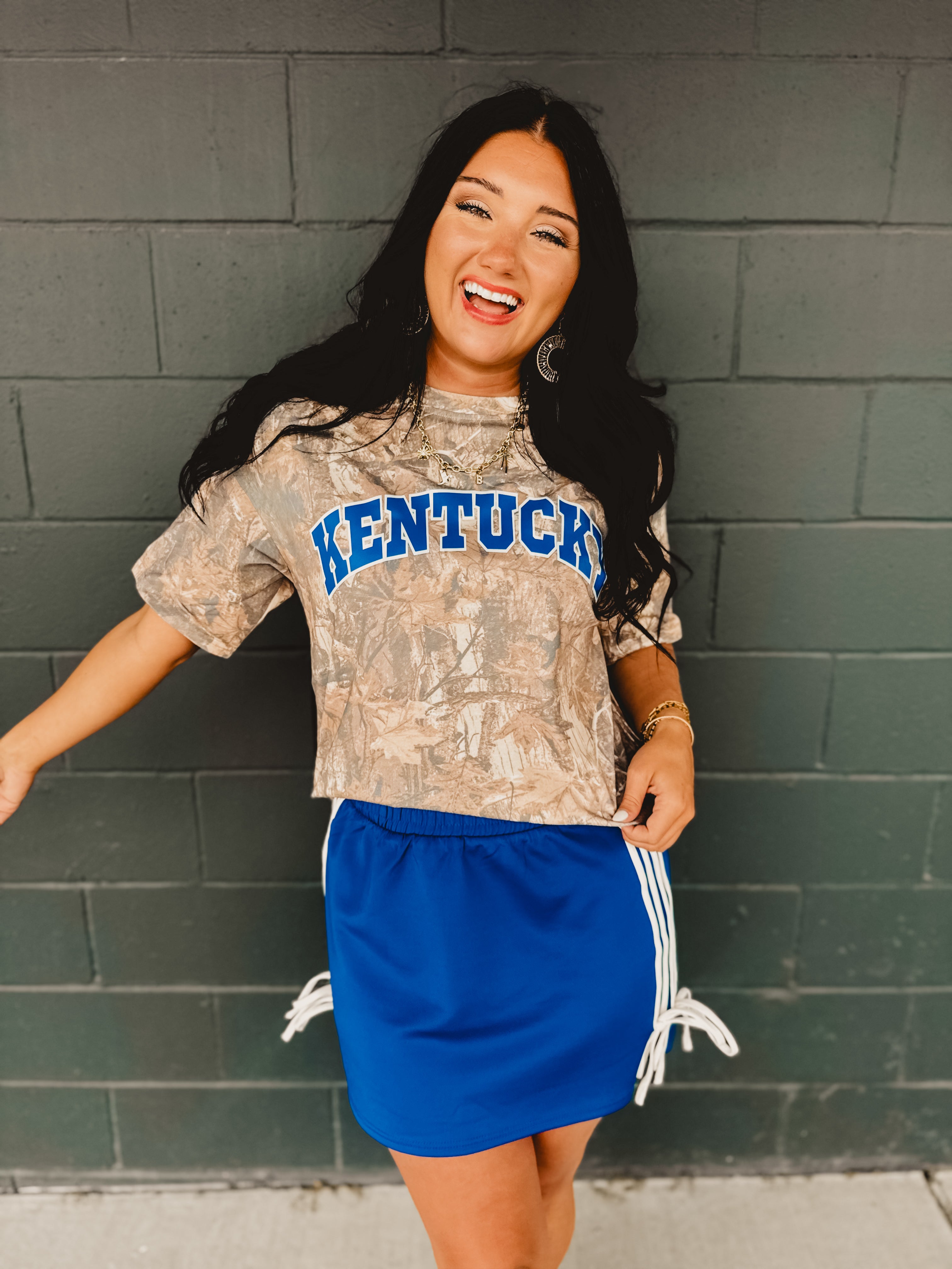 Kentucky Camo Graphic Tee - Lace and Grace Boutique