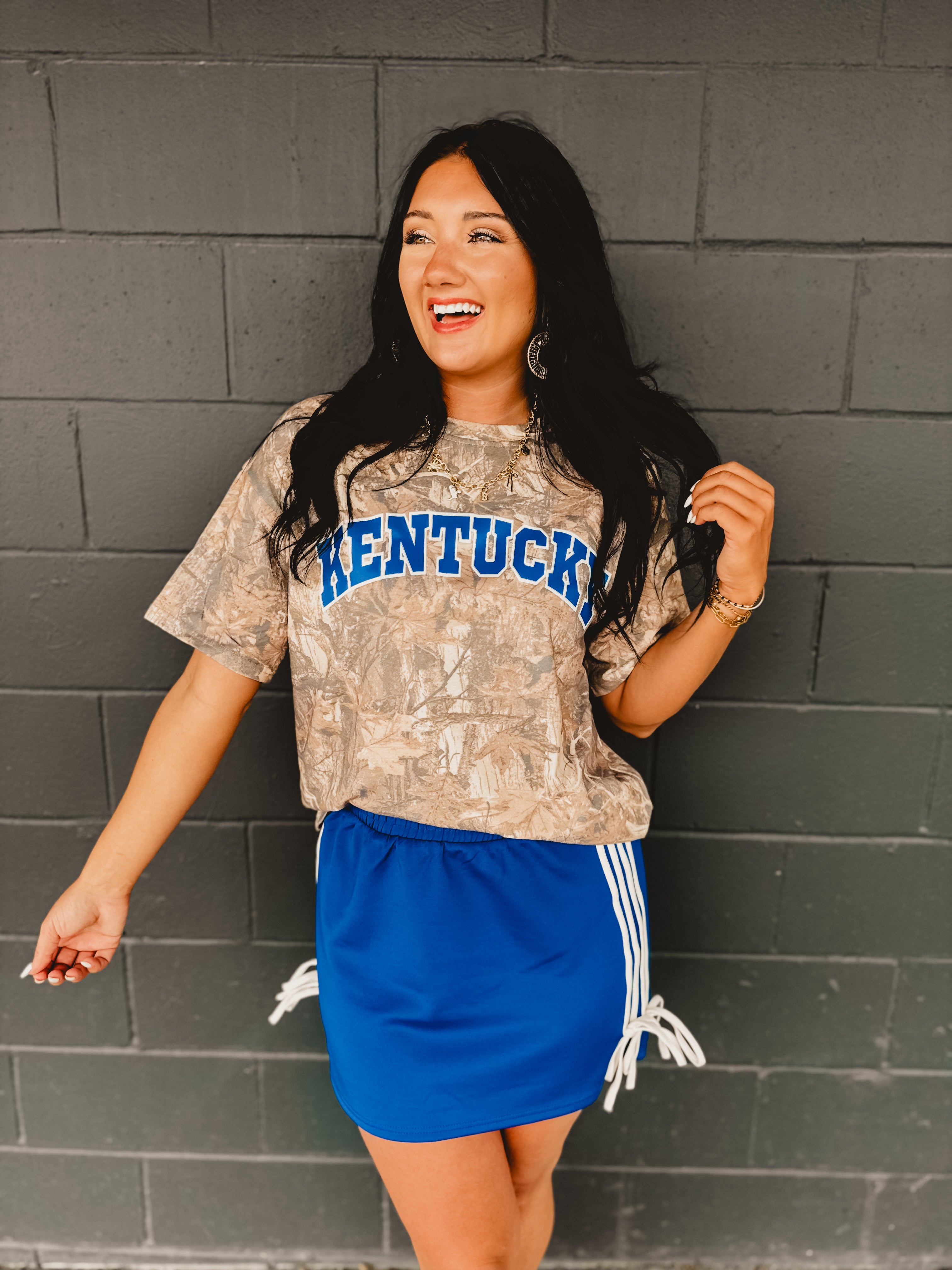 Kentucky Camo Graphic Tee - Lace and Grace Boutique